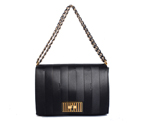 Fendi Genuine leather Shoulder Bag in Black F2556