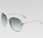large square frame sunglasses with horsebit detail