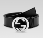 belt with interlocking G buckle