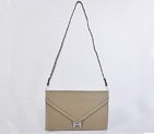 Hermes Liddy Bag clemence leather in Dark Grey with Silver hardware