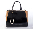 Fendi '2Jours Block' patent leather mixed colors handbags