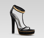 'leight' high heel platform t-strap sandal
