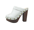 Chanel Linen Knit Clog High Heel 005