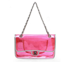 Chanel Pellucidly PVC Flap Bags A1117 Red A1117