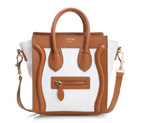 Celine Luggage Mini 165213MBA in Original Leather White Apricot