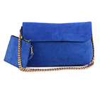 Celine Gourmette Small Bag in Suede Leather Royalblue