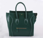 Celine Luggage Bags Medium in Nappa Atrovirens