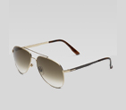 small aviator sunglasses with gucci logo on temple