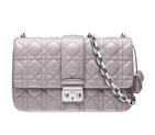 Mink-grey leather Miss Dior bag