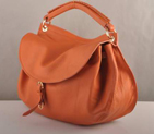 Miu Miu Flap Tote Bags Wheat with Orange Ostrich Veins 90320 90320