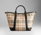 LARGE HAYMARKET CHECK SHOPPER 38074911