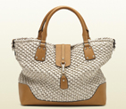 gucc 'santa monica' large tote with embossed gucci trademark