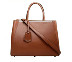 Fendi 2Jours Original Leather Tote Bag F2552M Brown