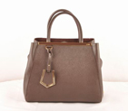 Fendi Fall Winter 2012 2Jours Saffiiano Leather Tote Bag 8BH250S Brown