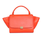 Fashion Celine Trapeze Bags Calf Leather C008 Light Red