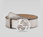 belt with interlocking G buckle
