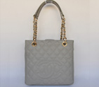 Chanel A50994 Grey Medium Shopping Bags Gold Hardware A50994