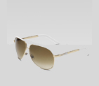 classic aviator sunglasses with gucci logo on temp