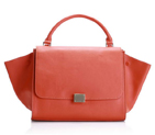 Newest 2012 Celine Trapeze Bags Original Leather 3342 Orange