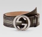 belt with interlocking G buckle