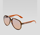 medium aviator sunglasses with G detail and signat