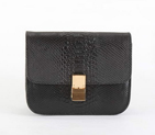 Celine Classic Medium in Box Snake Veins Black