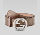 belt with interlocking G buckle