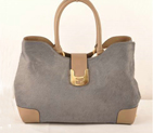 Fendi 2jours Horsehair Tote Bag F2546 Grey