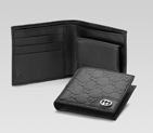 bi-fold wallet with interlocking G ornament