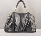 Miu Miu Tote Snake Veins Handbags 90302 Black