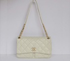 Chanel A50362 Offwhite Sheepskin Leather Flap Bag A50362