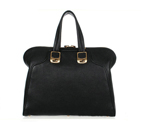 Fendi Large Chameleon Calfskin Top Zip Tote Bag F8812 Black