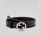 belt with interlocking G buckle