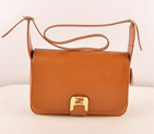 Fendi Chameleon Classic Saffiiano Leather Medium Shoulder Bag 2539 Tan