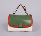 2012 new Fendi handbags Pillow bag FD9106 dark green with white