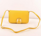 Fendi Chameleon Classic Saffiiano Leather Small Shoulder Bag 2541 Yellow