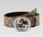 belt with interlocking G buckle