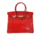 Hermes Birkin 35CM high light Crocodile leather in Flame with Gold hardware