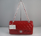 Chanel Red color with Silver chain A1112RS
