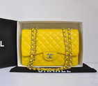 Chanel Original Caviar Leather Flap Bag A28600 Yellow A28600