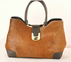 Fendi 2jours Horsehair Tote Bag F2546 Brown