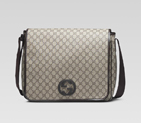 large messenger bag with interlocking G detail