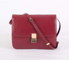 Top Quality Celine Classic Lambskin Large Box Bag Calf Leather 80088 Bordeaux