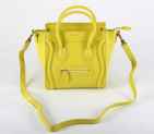 Celine Luggage Bags Mini in Oxhide Yellow