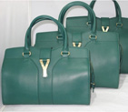 Yves Saint Laurent Cabas Chyc Medium Bag 279079M darkgreen