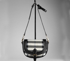 SMALL CHARCOAL CHECK CROSSBODY BAG