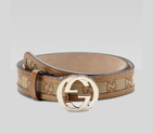 belt with interlocking G buckle