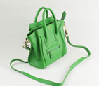 Celine Luggage small Fashion Bag Green