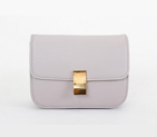 Celine Classic Box Small Flap Bag Calfskin Leather Light Grey