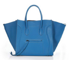 Celine Luggage Phantom Bags in Original Leather Blue